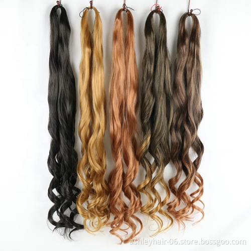 Julianna wholesale braiding hair synthetic braiding hair braids for african women afro loose wavy asap attachment